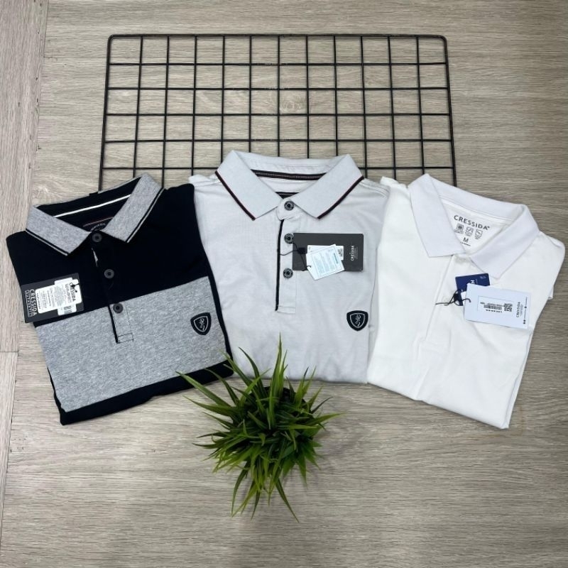 kaos kerah cressida pria original