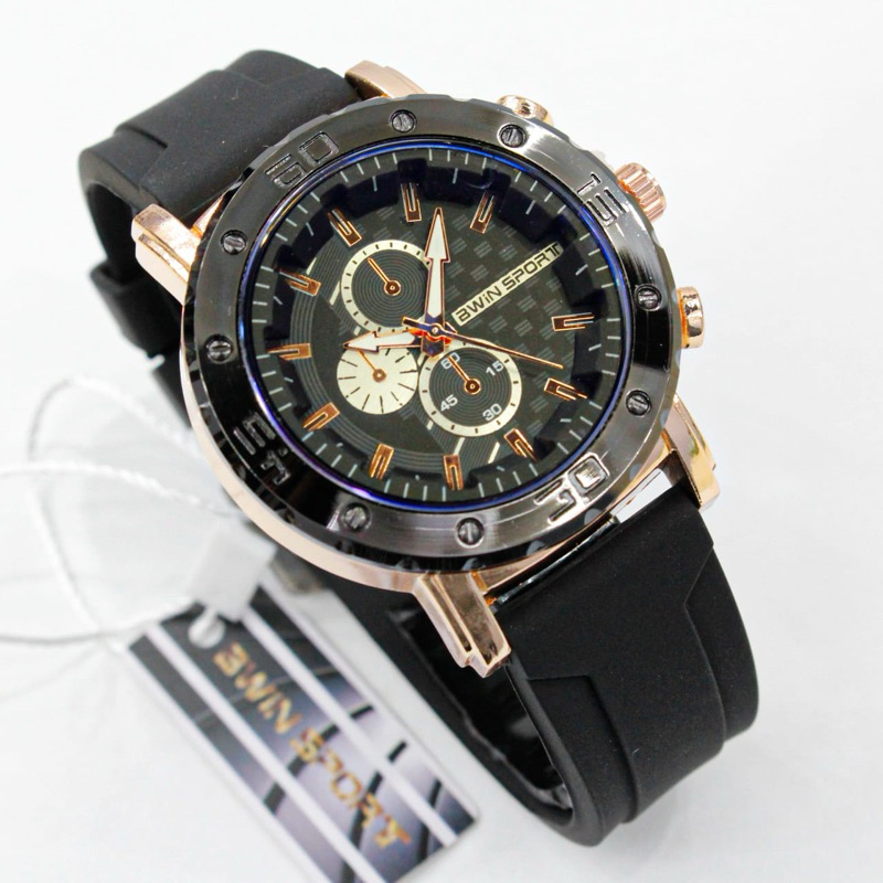 BWIN SPORT JAM TANGAN PRIA ORIGINAL SILICONE