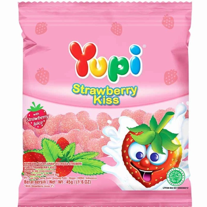 

Permen Yupi Strawberry Kiss Bag isi 50 Pcs