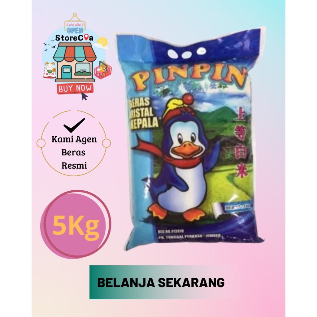 

(STORECIA TOSERBA) BERAS PREMIUM PINPIN 5KG 1 PCS