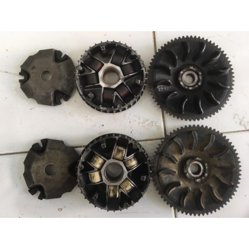 Pully depan fullset original vario karbu 110 KVB