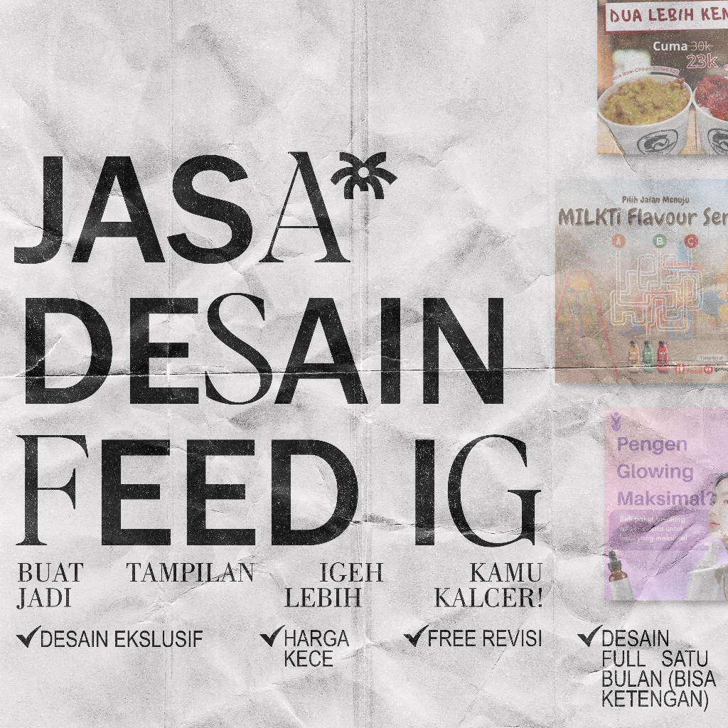 JASA DESAIN KONTEN SOSIAL MEDIA 1 BULAN | Instagram