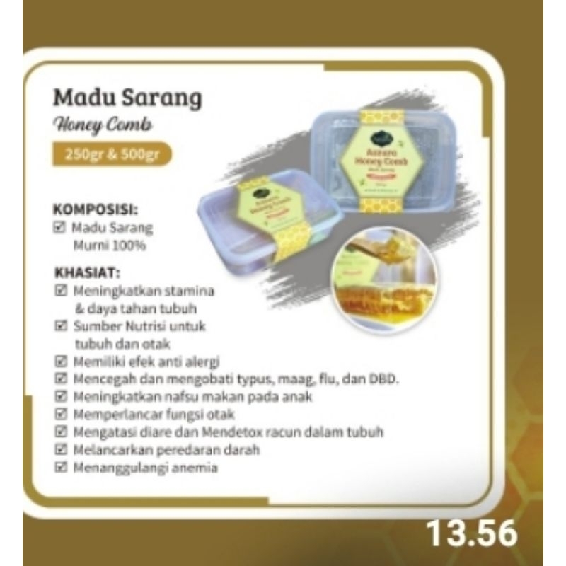 

MADU SARANG LEBAH ASLI AZZURA SEGAR DAN FRESH
