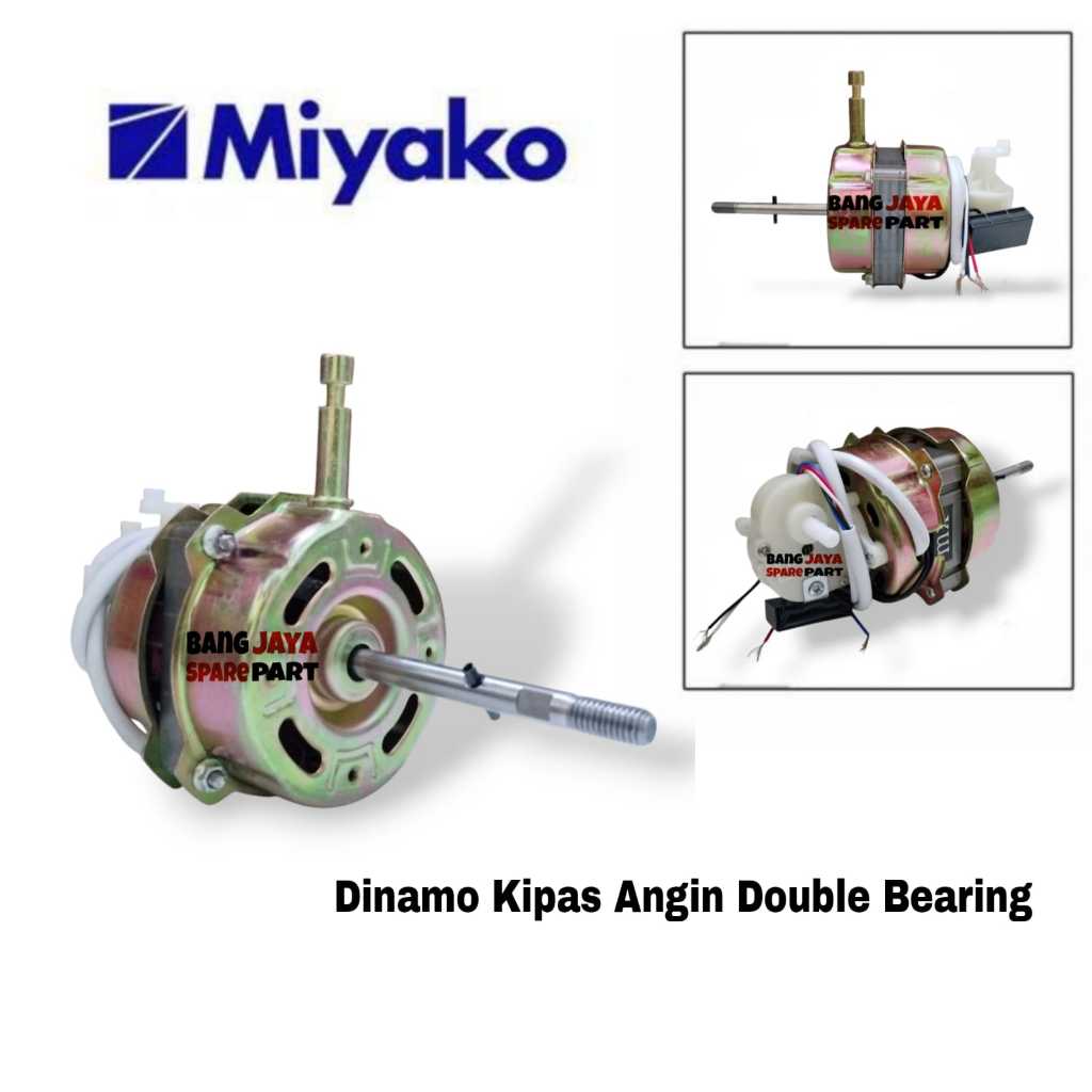 Dinamo Kipas Angin MIYAKO Bearing Motor Kipas Angin Dobel Bering / Dinamo Kipas Angin