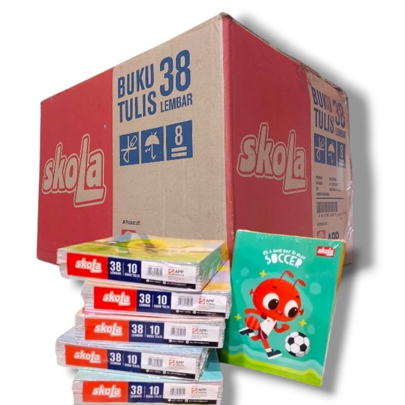 

GROSIR Buku Tulis SKOLA by SIDU 38 Lembar 1 Dus - Isi 32 Pack - Buku Tulis Termurah