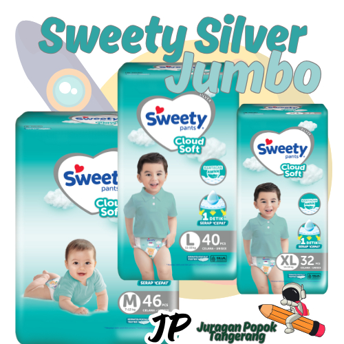 Sweety Silver Diapers Pants Jumbo / Sweety Silver Pants