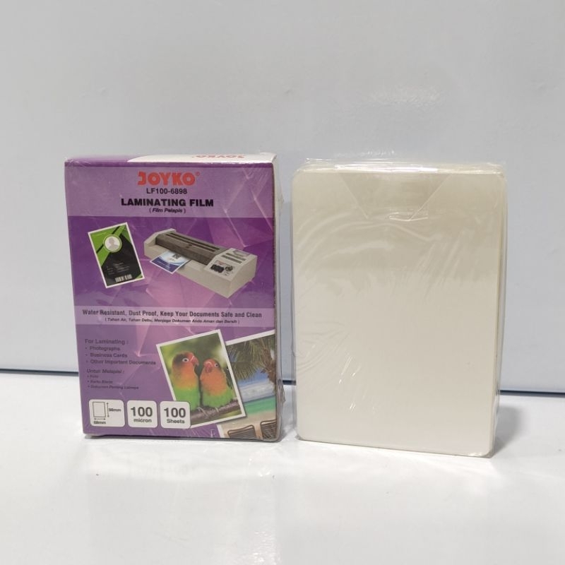 

1 Pak Plastik Laminating KTP 100 micron Laminasi