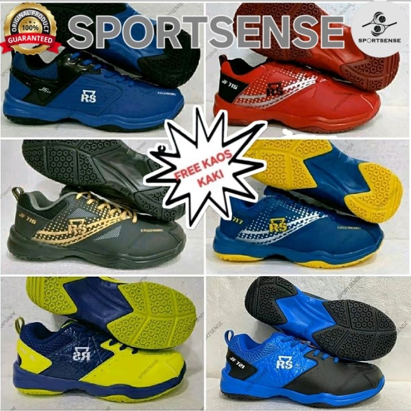 Terbaru Sepatu Badminton Bulutangkis Rs Jeffer Jf 715 716 717 718 720 721 722 723 Reinforced Speed