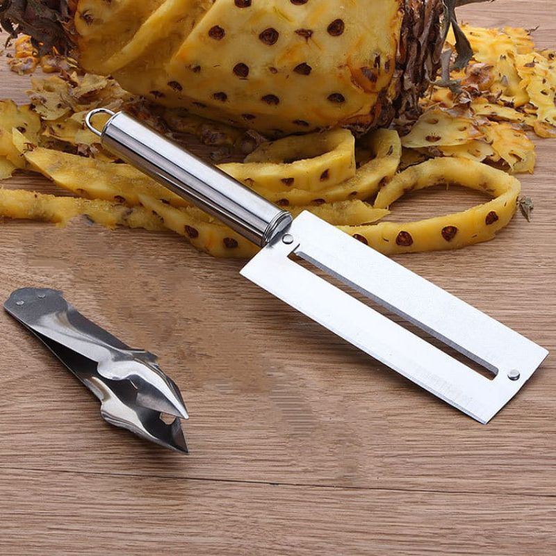 pisau pengupas kulit nanas plus capitan mata nanas