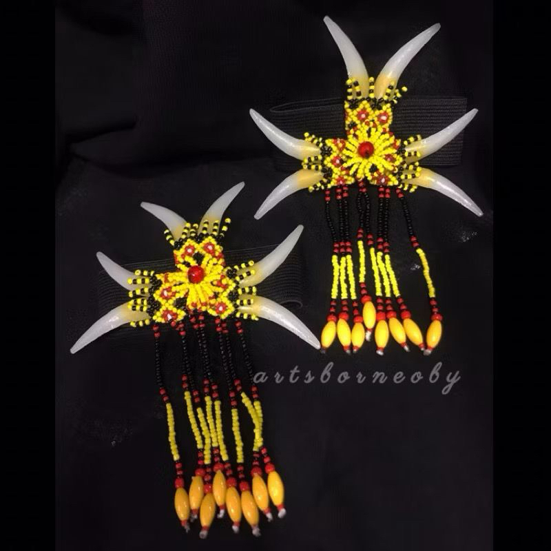 Gelang Lengan T4ring Rumbai Aksesoris Baju Dayak