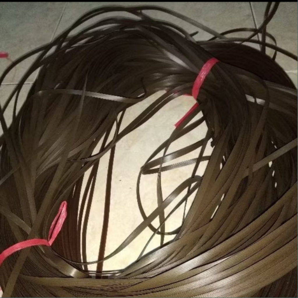 tali rotan lesio sintetis plastik atau bahan rotan lesio pipih sintetis panjang 100+m atau setengah 