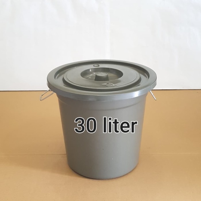 Ember Plastik 30 Liter Timba Air Plastik Dengan Tutup Gentong Tempat Air Plastik Tong