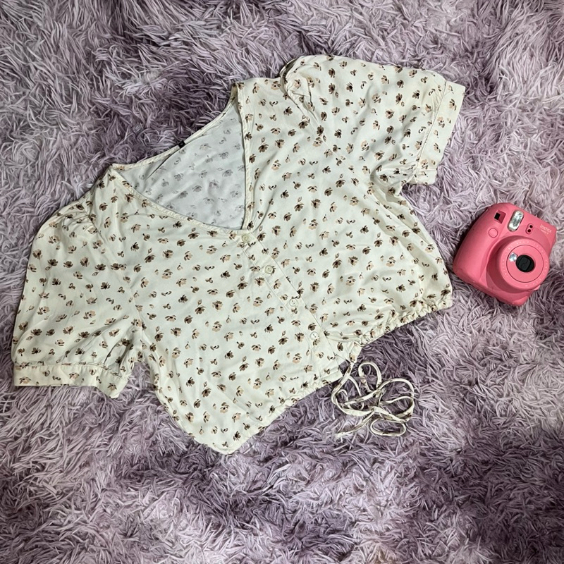 baju wanita croptop serut Colorbox