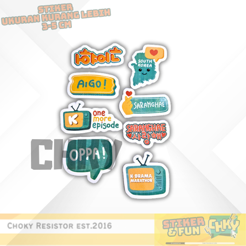 

Sticker/Stiker FUN Korea Lovers