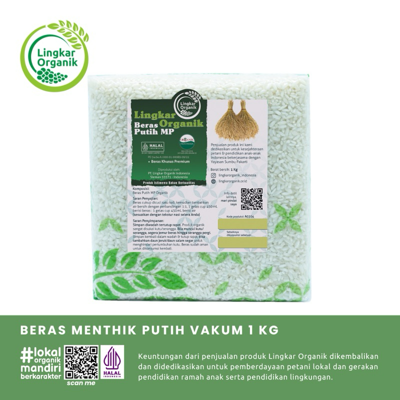 

Lingkar Organik Menthik Putih 1kg