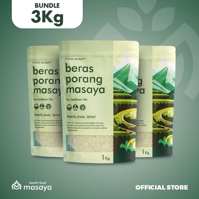 

Masaya Beras Porang 3kg Rendah Karbohidrat Sehat