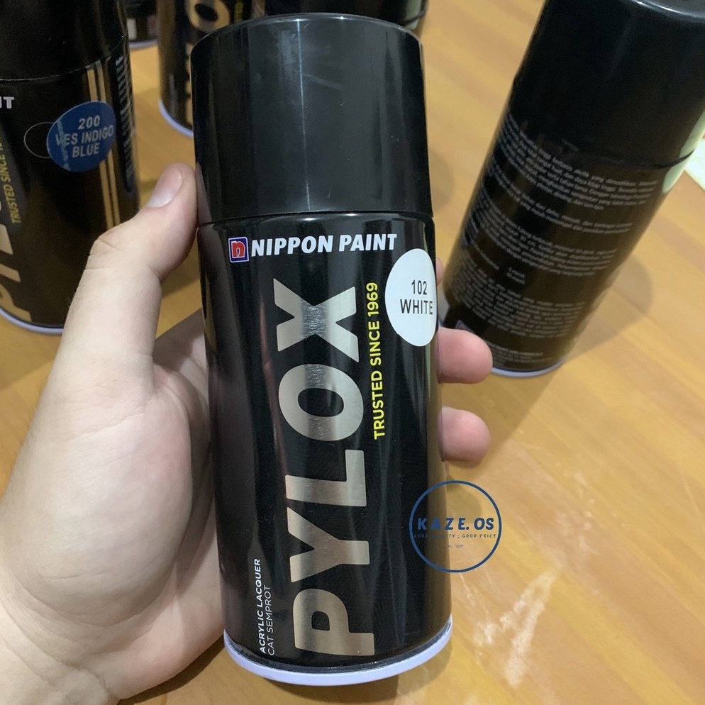55CHEKOUT ASLI 1 PYLOX NIPPON PAINT 3 CC SEMUA WARNA  PILOX CAT SEMPROT PILOK PYLOK WHITE BLACK RED 