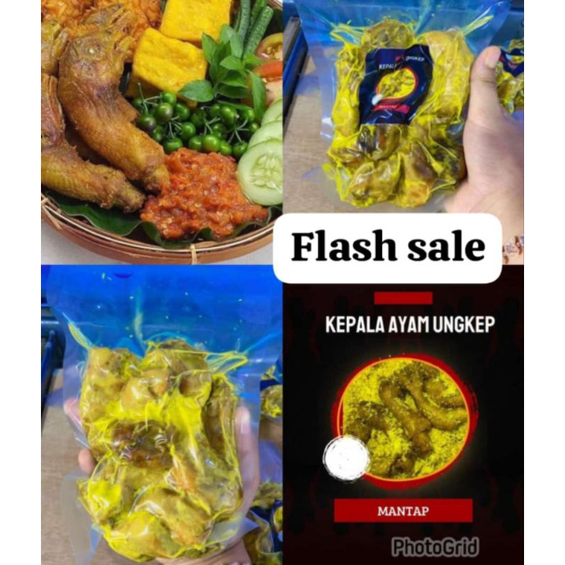 

*kepala ayam ukep, isi 6-7pc