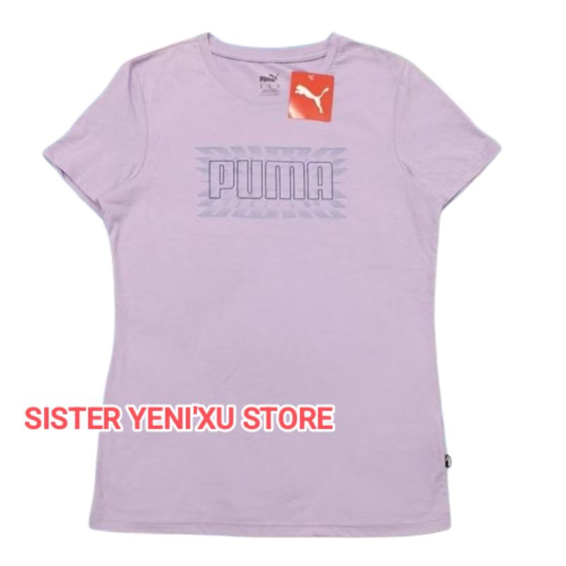 Kaos PumaGraphic Tshirt Women PURPLE (Size M ONLY)