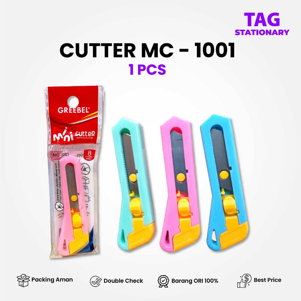 

Greebel Cutter Mini Portable / Mini Cutter MC-1001 (PCS) / Cutter Kecil Cutter Travel Size