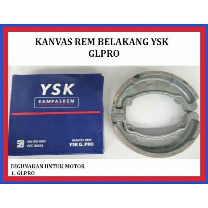 KAMPAS REM BELAKANG GL PRO YSK / TANJUNG MOTOR