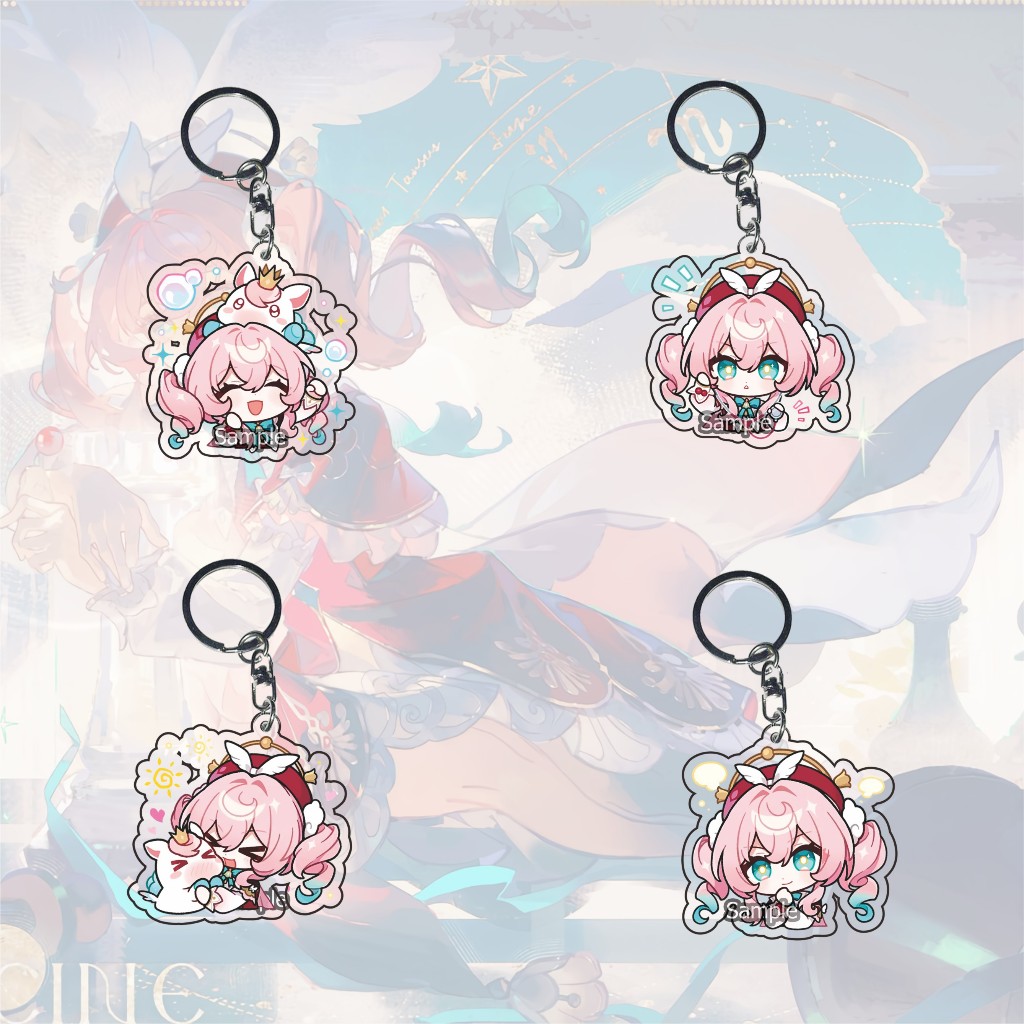 Gantungan Kunci Honkai Star Rail Hyacine - Anaxa - Ganci HSR Games - Keychain - Souvenir - Terbaru