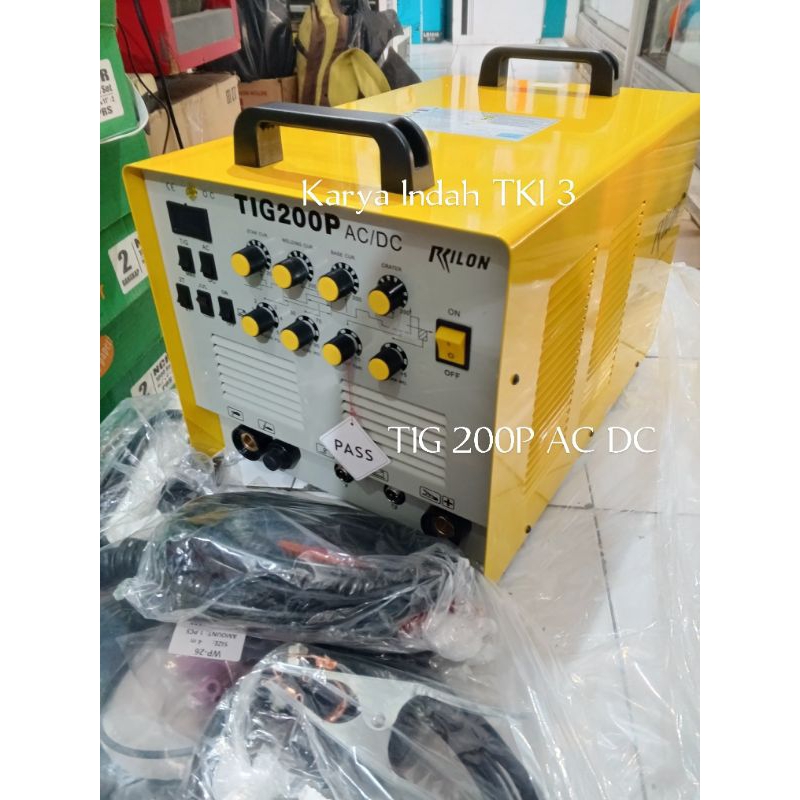 RILON Mesin Las ARGON TIG 200 P 200P AC/DC AC / DC PULSE ALUMUNIUM STAINLESS STEEL.