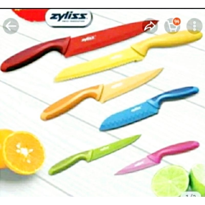 zyliss warna merah orange biru hijau pink