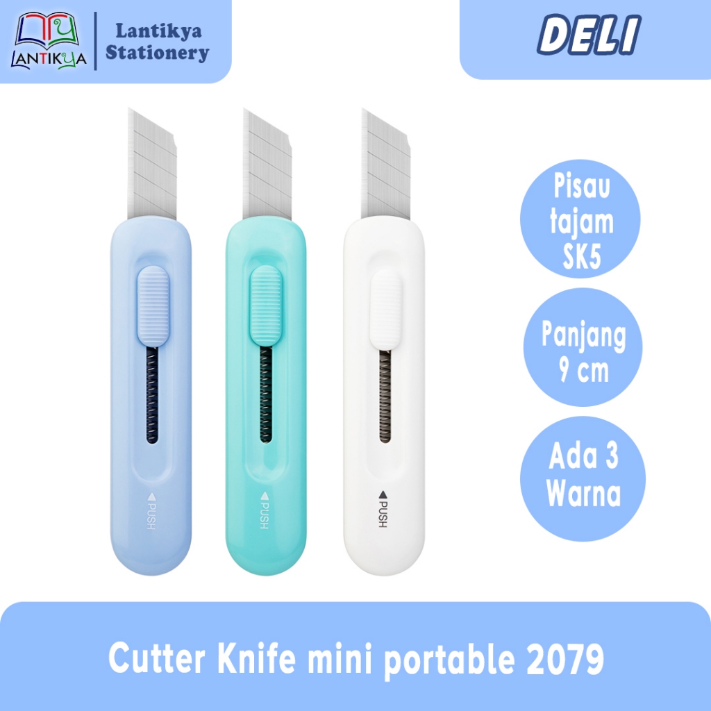 

Deli Cutter Knife mini portable / Alat Pemotong 2079