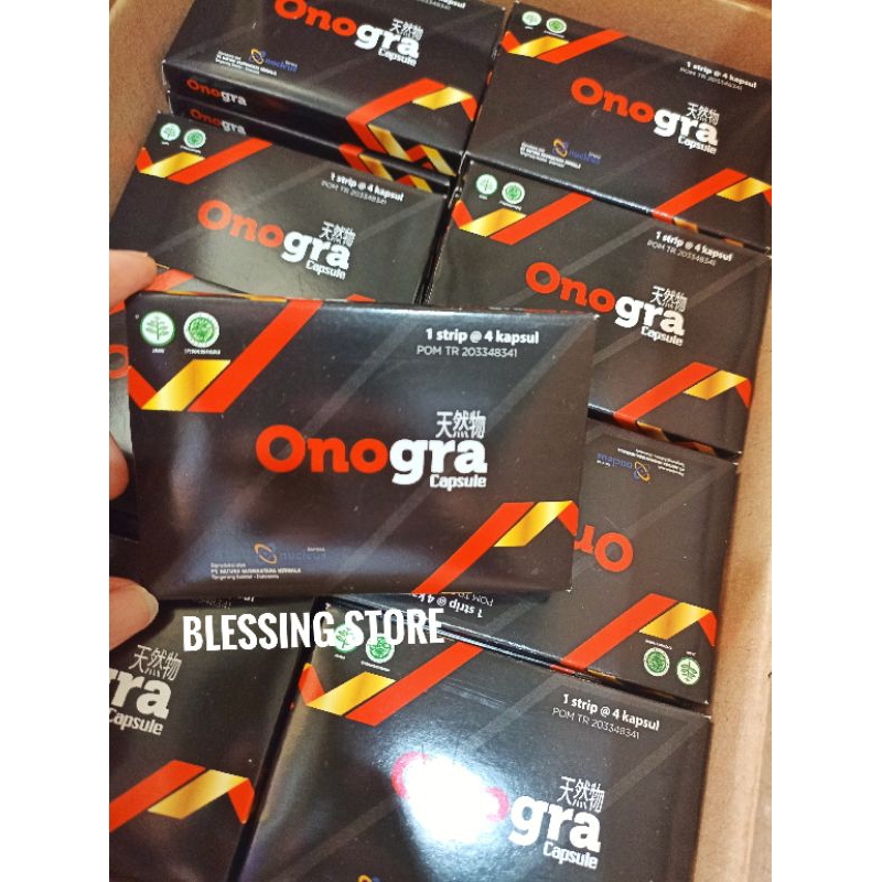 TERMURAH VITAMIN ONOGRA CAPSULE | 1 BOX ISI 1 STRIP 4 KAPSUL | KESEHATAN, KEBUGARAN, KESEJAHTERAAN P