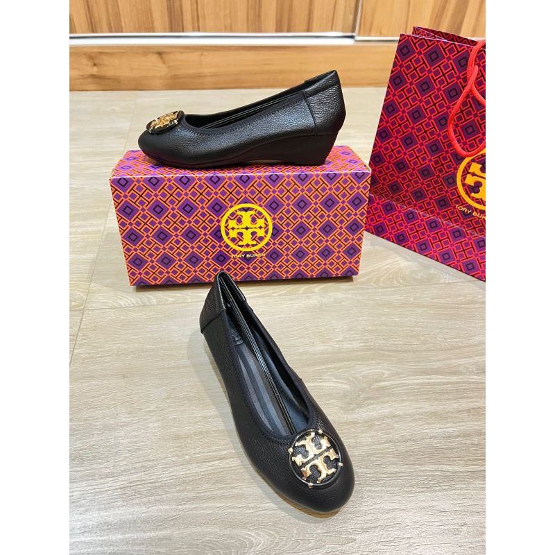 sepatu wanita tory burch wedges 5cm