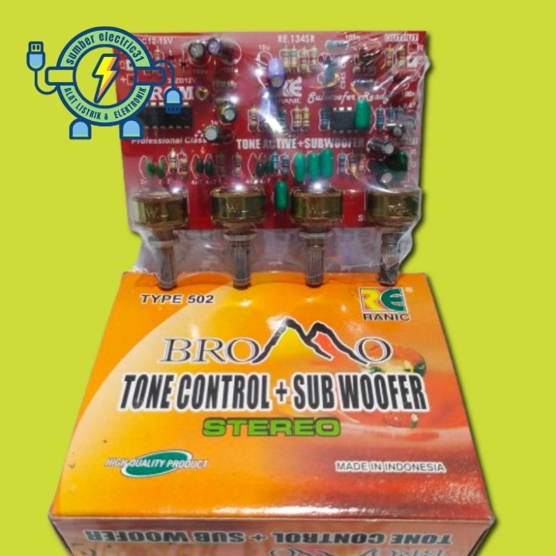 TONE CONTROL + SUBWOOFER STEREO BROMO