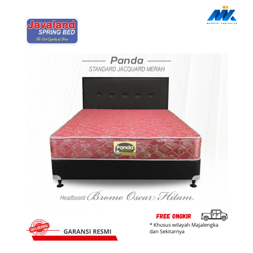 Set Kasur Tempat Tidur Springbed JAVALAND SERI PANDA [Springbed + Divan + Sandaran]
