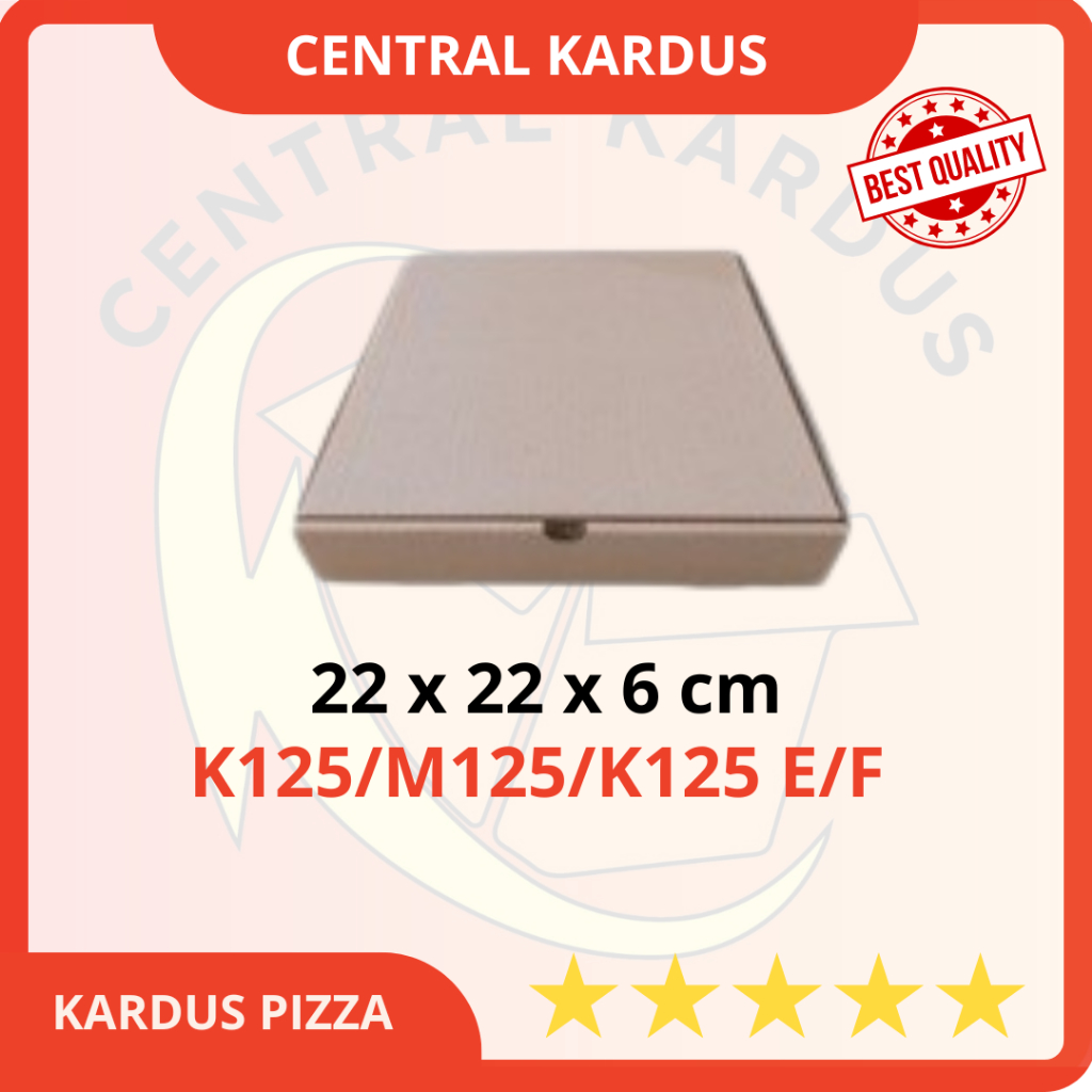 

(ISI 1 PCS) KARDUS PIZZA/KARDUS PACKAGING UK.22x22x6cm/ Kardus Die Cut /Box Kotak / Aksesoris /Baju / Hijab / Kue / makanan dll