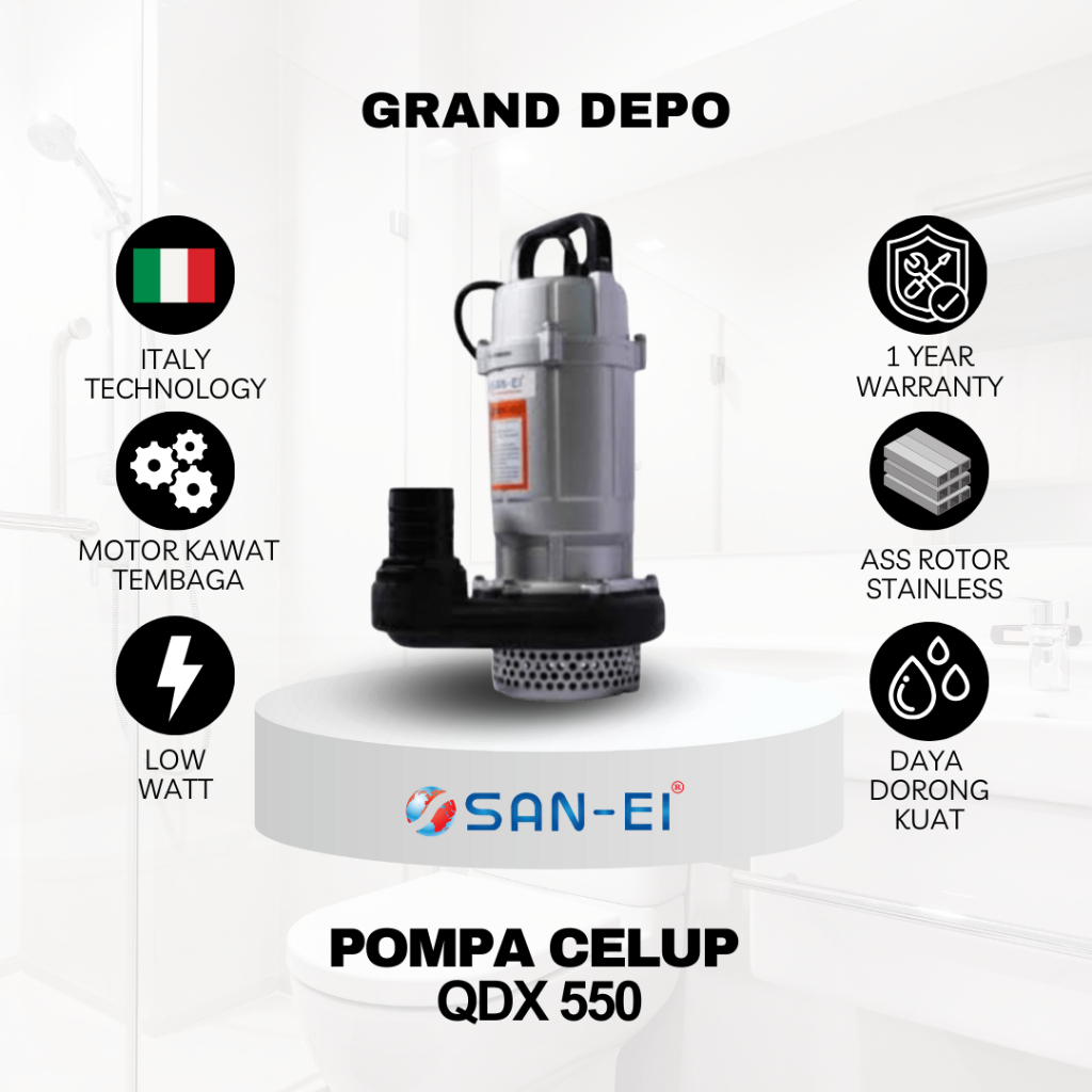 San Ei Pompa Air Celup QDX 550 / Pompa Air Celup San Ei