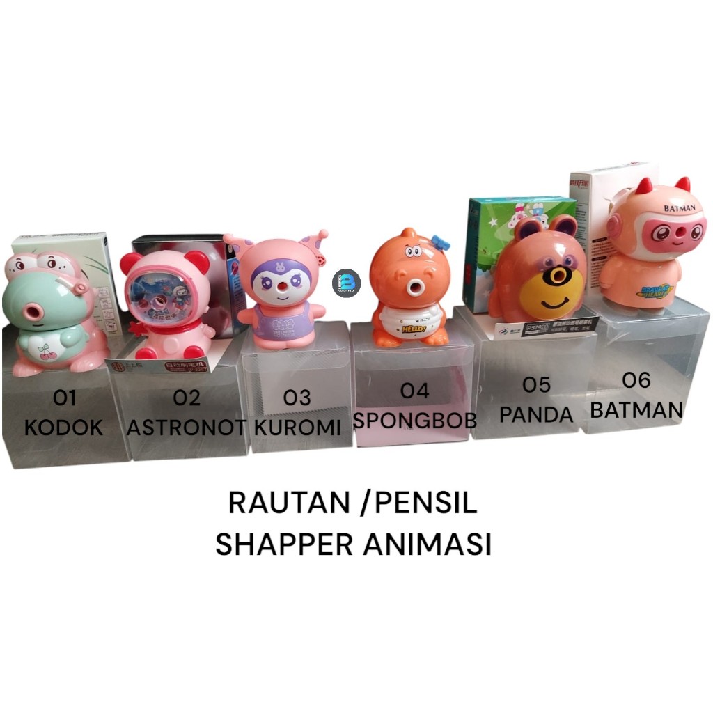 

Serutan/Rautan pensil shapper animasi termurah