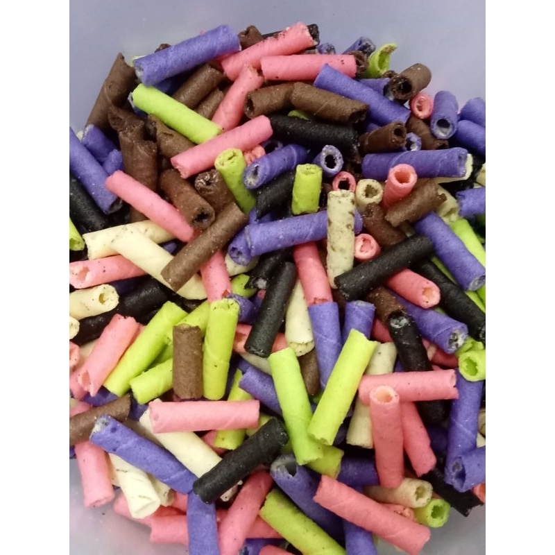

Twister pink ungu hijau putih hitam coklat 250 gram malaya snack murah