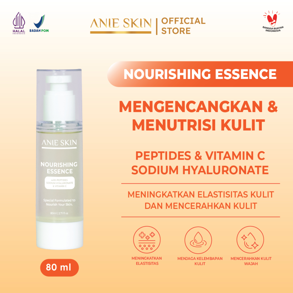 [ ANIESKIN NOURISHING ESSENCE ] With PEPTIDES SODIUM HYALURONATE & VITAMIN C