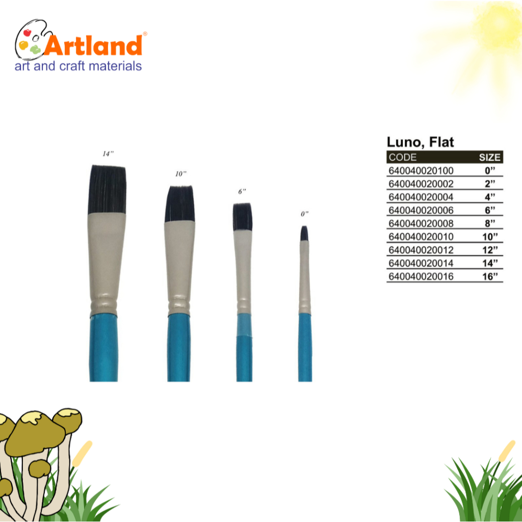

De Goya Luno Flat – Kuas Lukis Premium Bulu Sintetis Halus