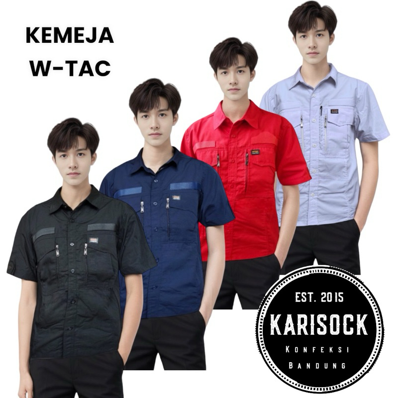 KEMEJA TACTICAL WTAC LENGAN PENDEK / BAJU TACTICAL / SERAGAM LAPANGAN LENGAN PENDEK / KEMEJA CREW