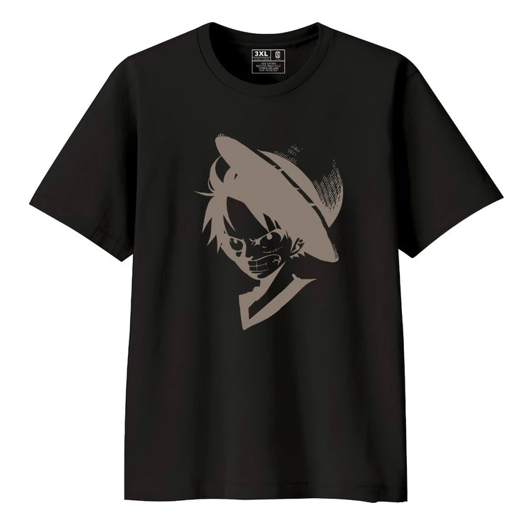 One Piece Dark Luffy Baju Kaos Distro / Kaos One Piece Original