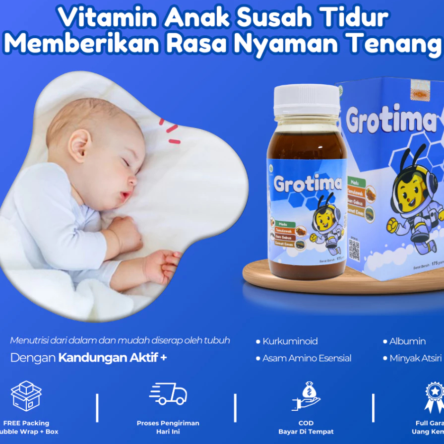Grotima Herbal Anak Membantu Mengatasi Susah Tidur dan Obat Anak Susah Tidur
