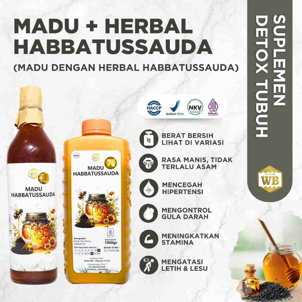 

WB Wild Bee - Madu Habbatusauda / Lebah Apis Melifera - Wild Bee - Beli 10 Gratis 1