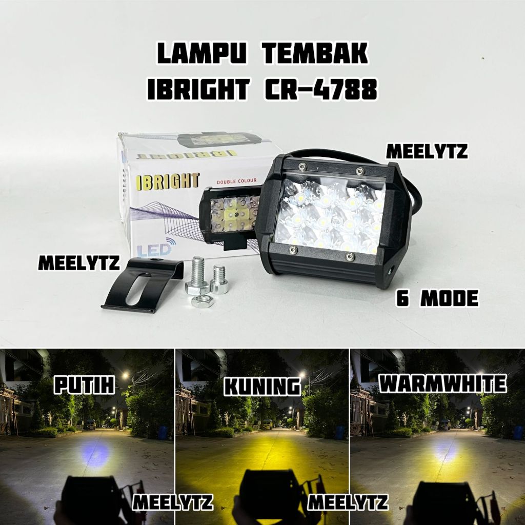 IBRIGHT CR 4788 - Lampu Tembak 6 Mode
