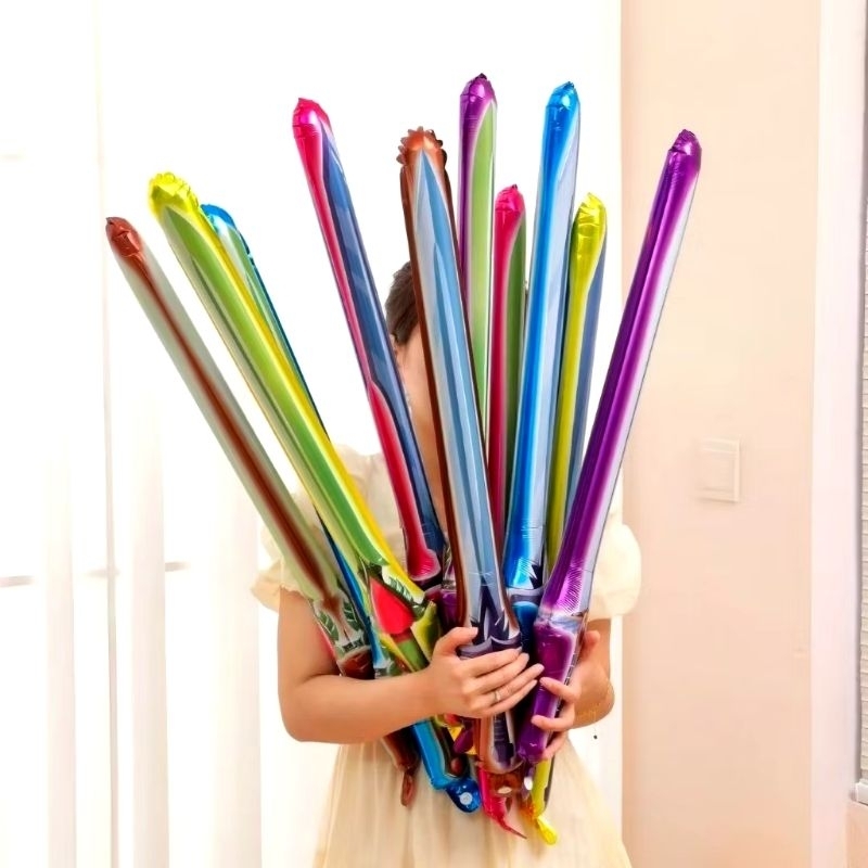 Balon Foil Pedang panjang mainan tongkat pedang anak