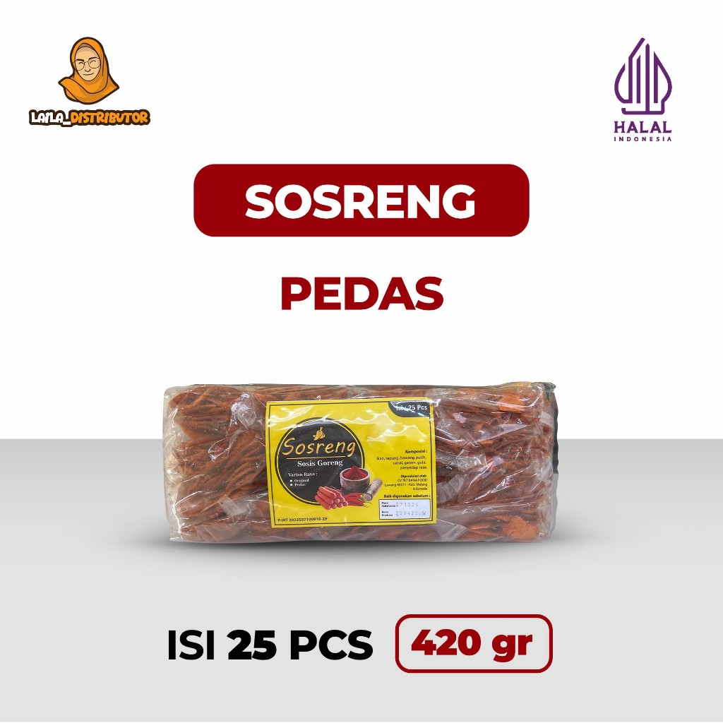 

Sosreng Pedas / Isi 25 PCS 420 Gram