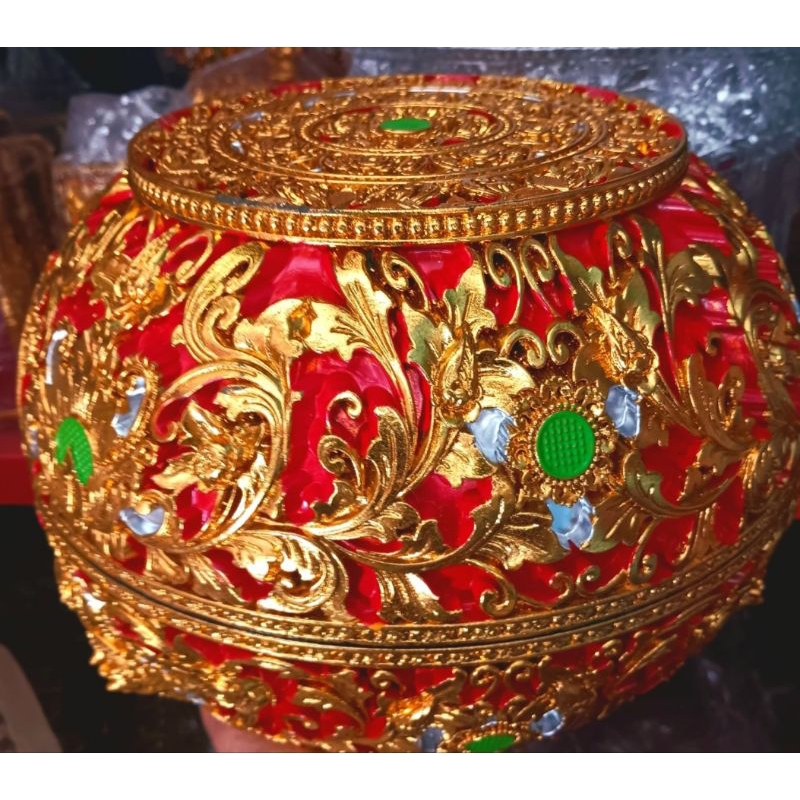 sokasi keben fiber bulat/  diameter tengahnya ukuran 24/25cm/cantik.TIDAK COD