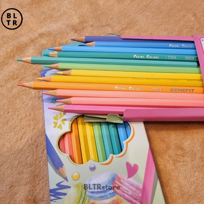 

PCS//PENSIL 12 WARNA PANJANG NON-TOXIC(PW1288)/PASTEL COLOT BENEFIT/NEW ORIGINAL