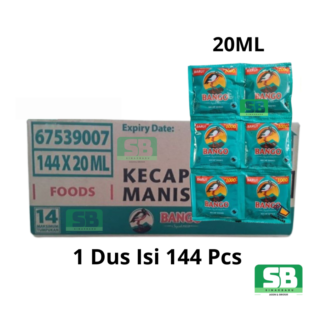 

Kecap Manis Bango Sachet 20ml 1 Dus Isi 144 Pcs