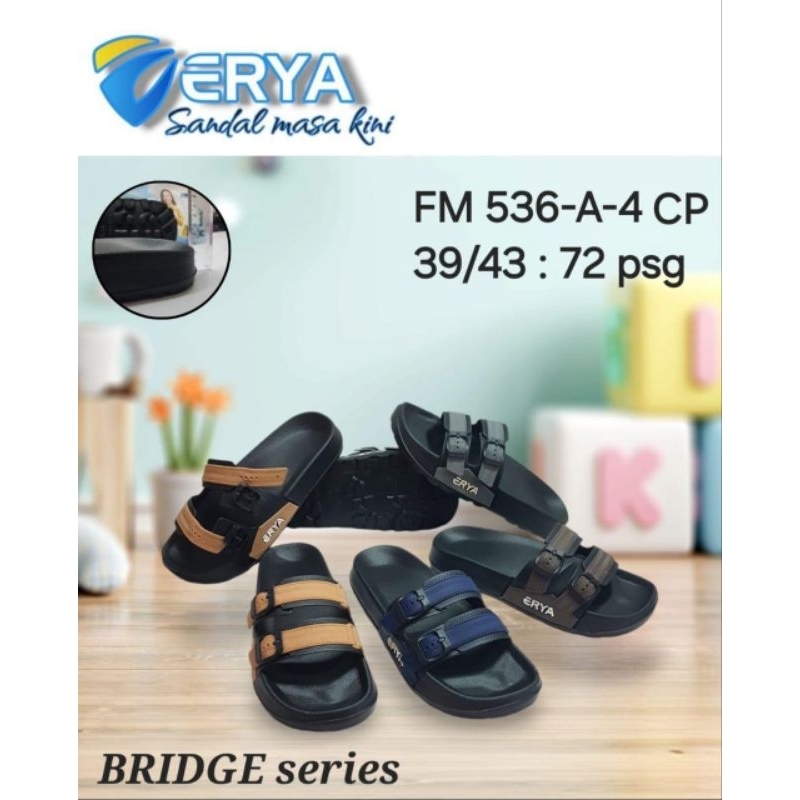 Sandal pria hitam---sandal pria selop elegan